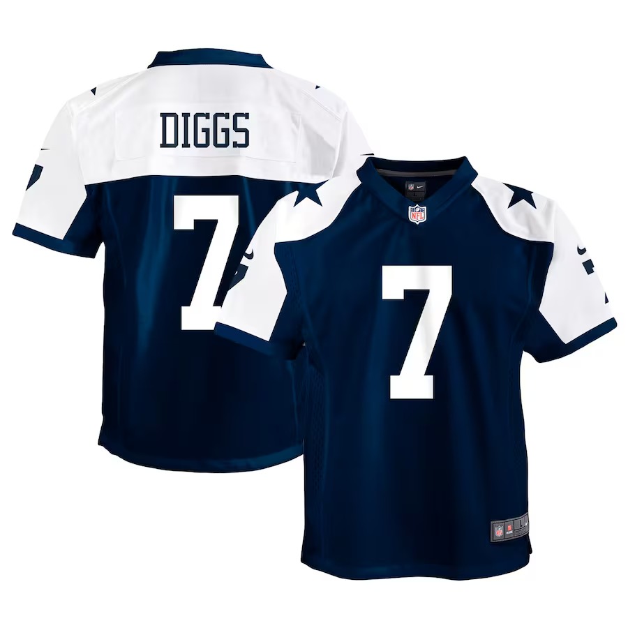 Youth Dallas Cowboys Trevon Diggs Nike Navy Alternate Game Jersey