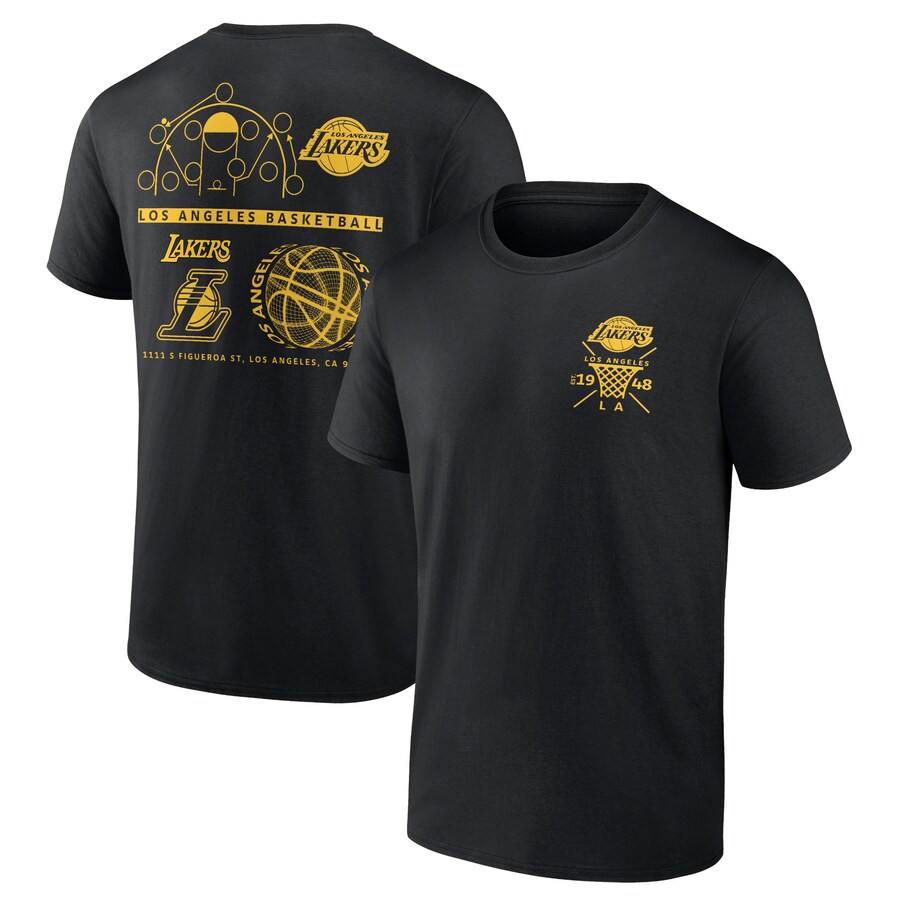 Men's Los Angeles Lakers  Black Street Collective T-Shirt