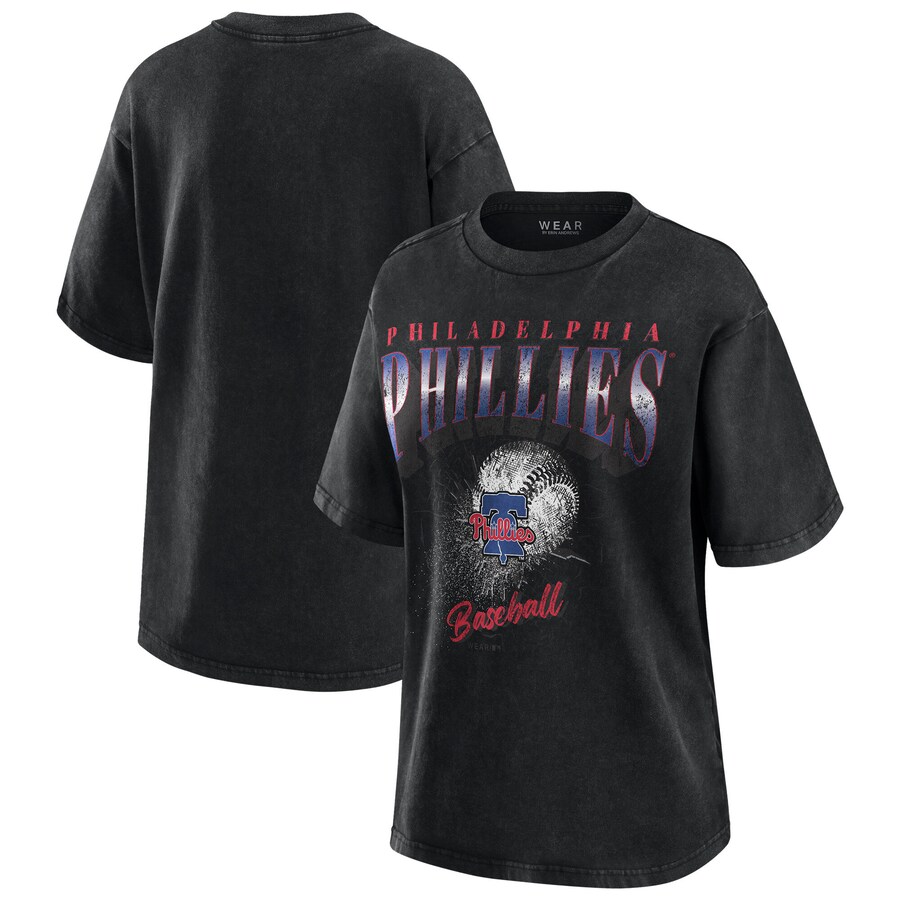 Women's Philadelphia Phillies WEAR by Erin Andrews Charcoal Boyfriend T-Shirt