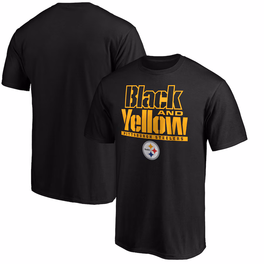 Men's Detroit Lions Black Team Lockup T-Shirt
