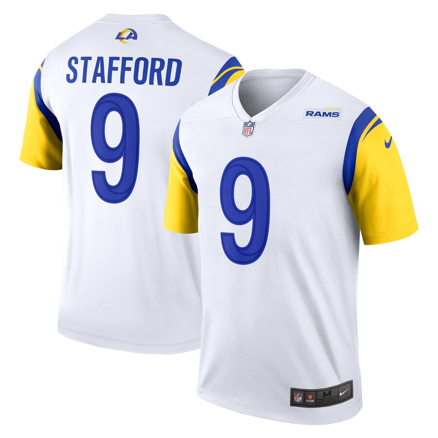 Men's Los Angeles Rams Matthew Stafford Nike White Alternate Legend Player Performance Top