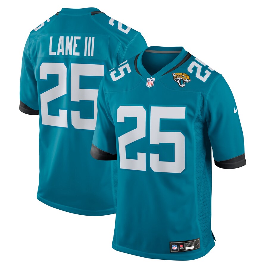 Men's Jacksonville Jaguars Rayuan Lane III Nike Teal Team Game Jersey