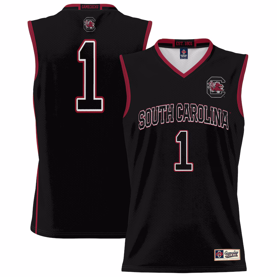 Youth GameDay Greats #1 Black South Carolina Gamecocks Lightweight Basketball Jersey