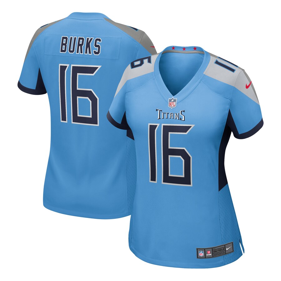 Women's Tennessee Titans Treylon Burks Nike Light Blue Team Game Jersey