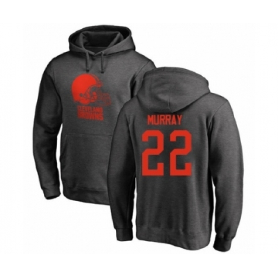 Football Cleveland Browns #22 Eric Murray Ash One Color Pullover Hoodie