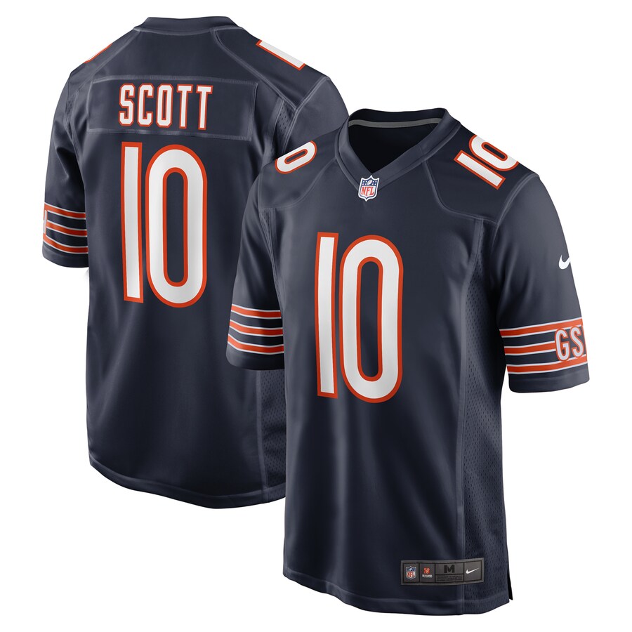 Men's Chicago Bears Tyler Scott Nike Navy Game Jersey