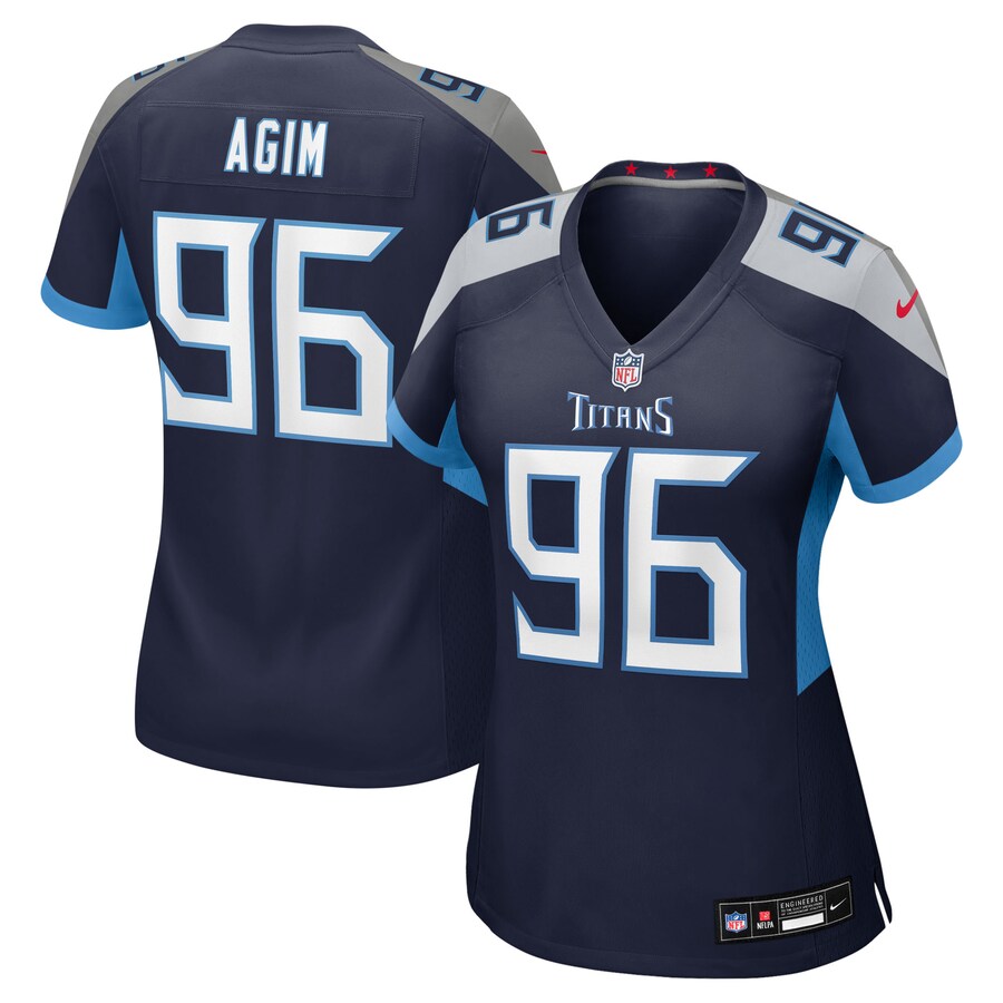 Women's Tennessee Titans McTelvin Agim Nike Navy Team Game Jersey