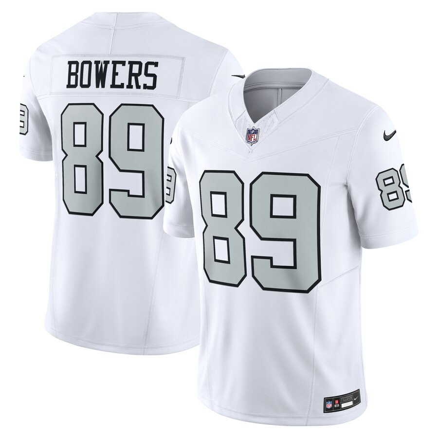 Men's Las Vegas Raiders Brock Bowers Nike White Alternate Vapor F.U.S.E. Limited Jersey