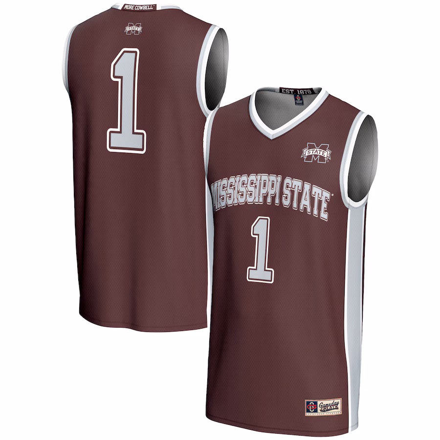 Youth GameDay Greats #1 Maroon Mississippi State Bulldogs Lightweight Basketball Jersey