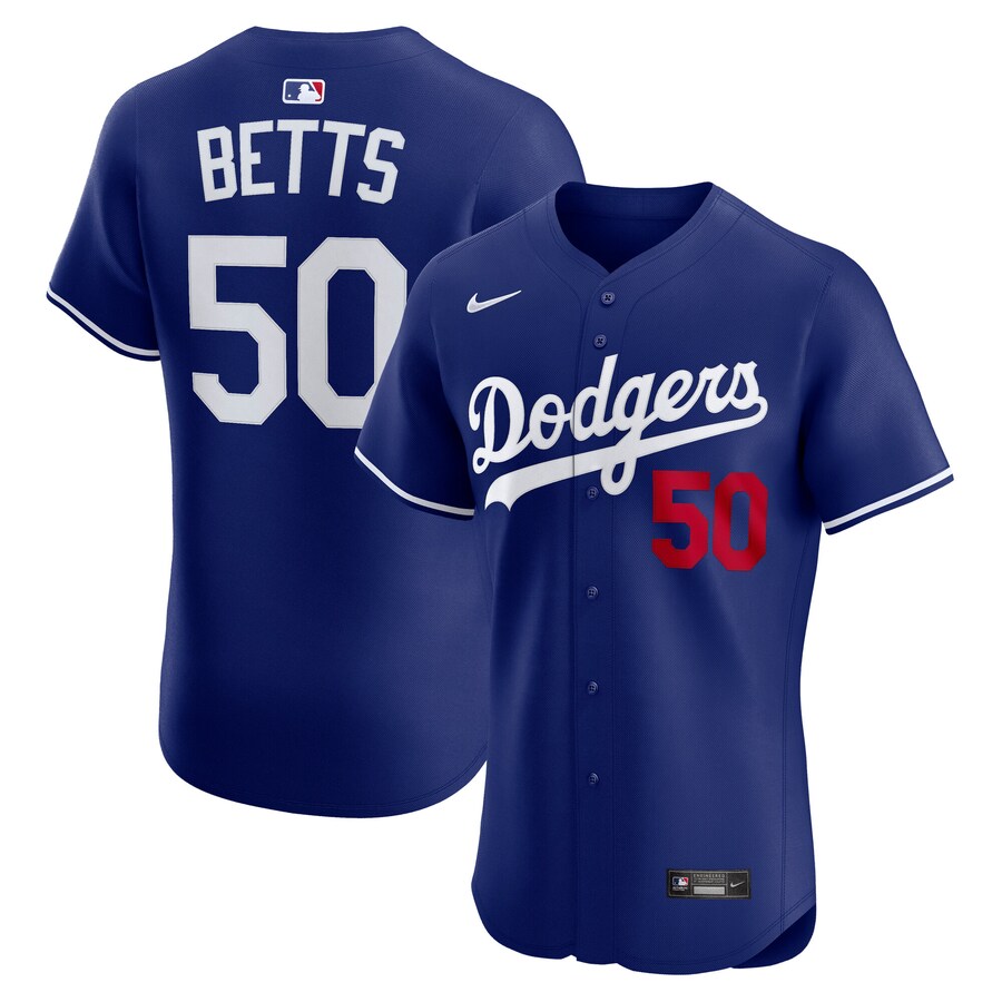 Men's Los Angeles Dodgers Mookie Betts Nike Royal Alternate 2 Elite Player Jersey