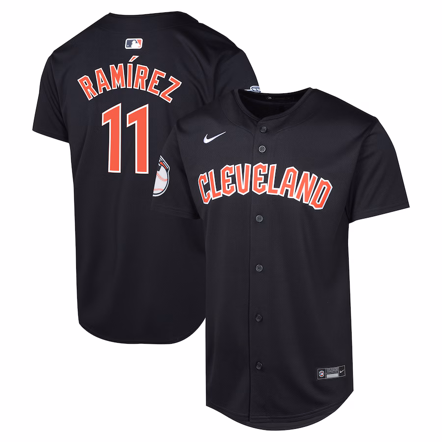 Youth Cleveland Guardians José Ramírez Nike Blue Alternate Limited Player Jersey