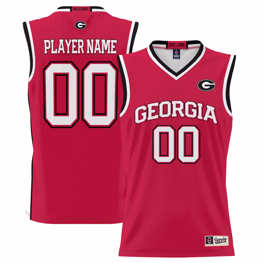 Georgia Bulldogs GameDay Greats Youth NIL Pick-A-Player Lightweight Basketball Jersey - Red