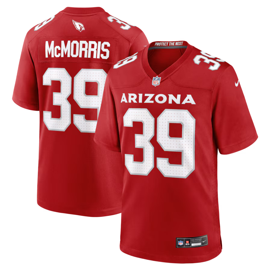 Men's Arizona Cardinals Patrick McMorris Nike Cardinal Team Game Jersey