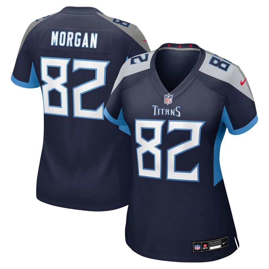 Women's Tennessee Titans Stanley Morgan Nike Navy Team Game Jersey
