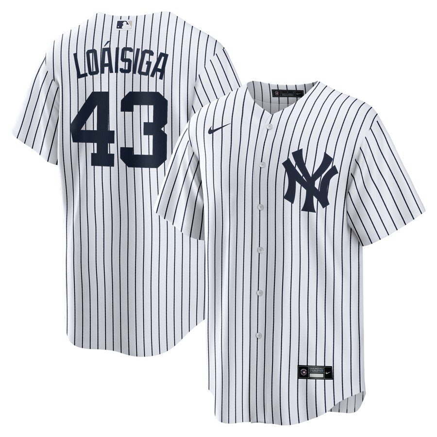 Men's New York Yankees Jonathan Loáisiga Nike White Home Replica Jersey