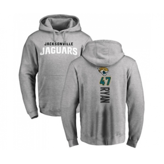 Football Jacksonville Jaguars #47 Jake Ryan Ash Backer Pullover Hoodie