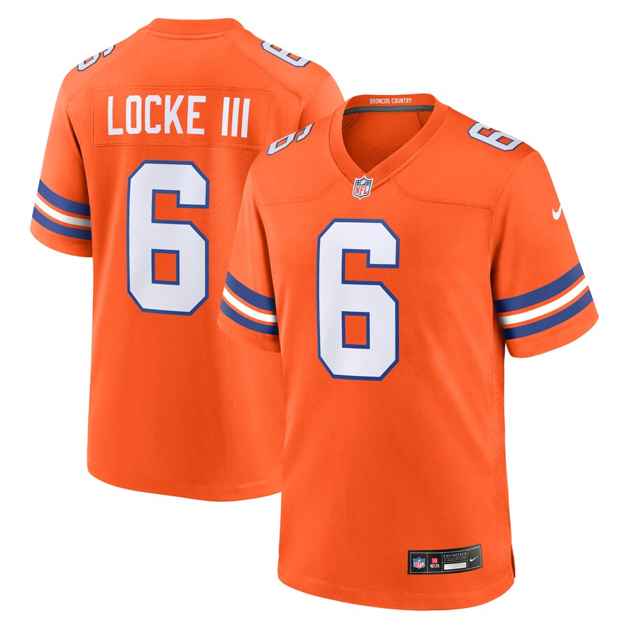 Men's Denver Broncos P.J. Locke III Nike Orange Alternate Game Jersey
