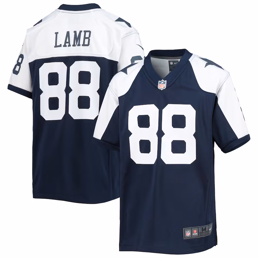 Youth Dallas Cowboys CeeDee Lamb Nike Navy Alternate Team Game Jersey