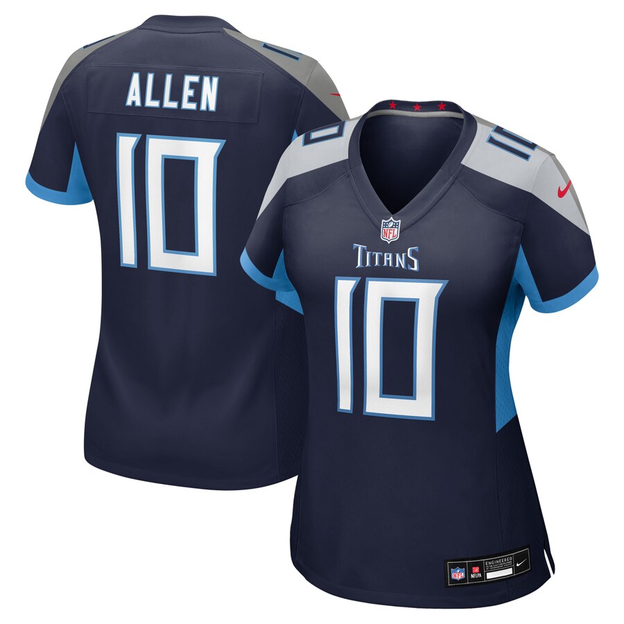 Women's Tennessee Titans Brandon Allen Nike Navy Team Game Jersey