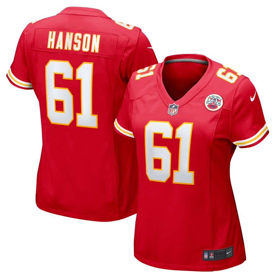 Women's Kansas City Chiefs C.J. Hanson Nike Red Game Jersey