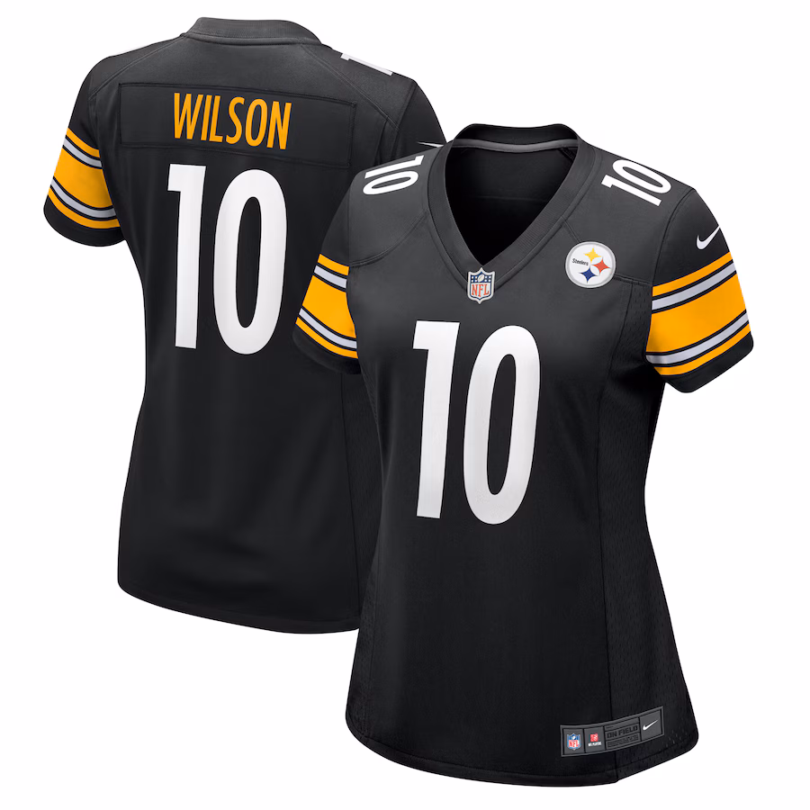Women's Pittsburgh Steelers Roman Wilson Nike Black Team Game Jersey