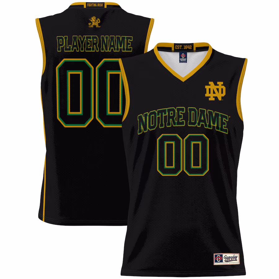 Notre Dame Fighting Irish GameDay Greats Youth NIL Pick-A-Player Lightweight Women's Basketball Jersey - Black