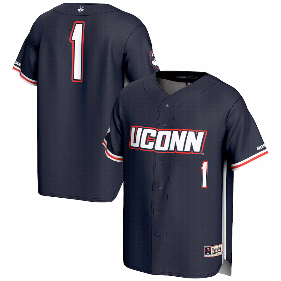Unisex GameDay Greats #1 Navy UConn Huskies Lightweight Baseball Jersey