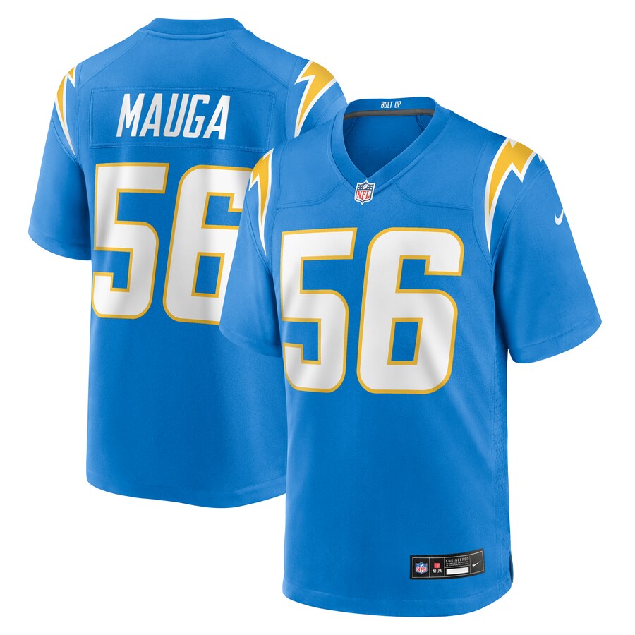 Men's Los Angeles Chargers Kanai Mauga Nike Powder Blue Team Game Jersey