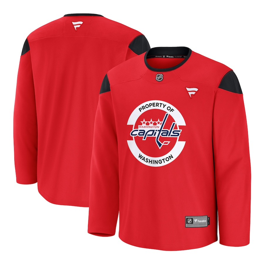 Men's Washington Capitals Fanatics Red Home Practice Jersey