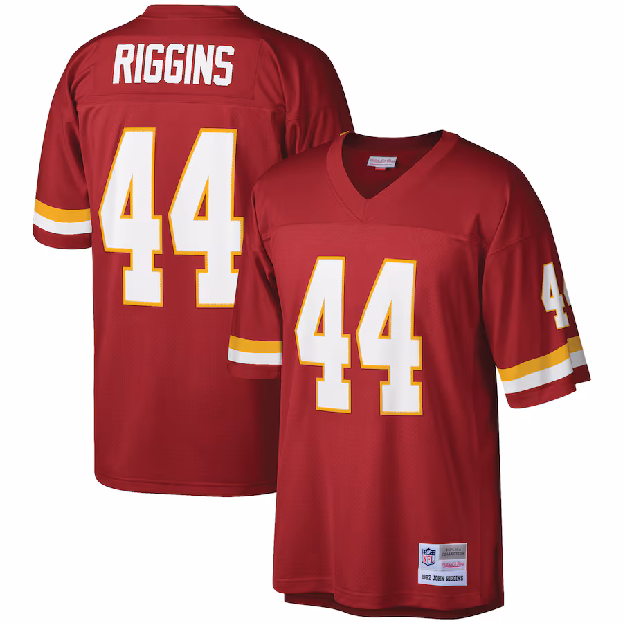 Men's Washington Football Team John Riggins Mitchell & Ness Burgundy Legacy Replica Jersey