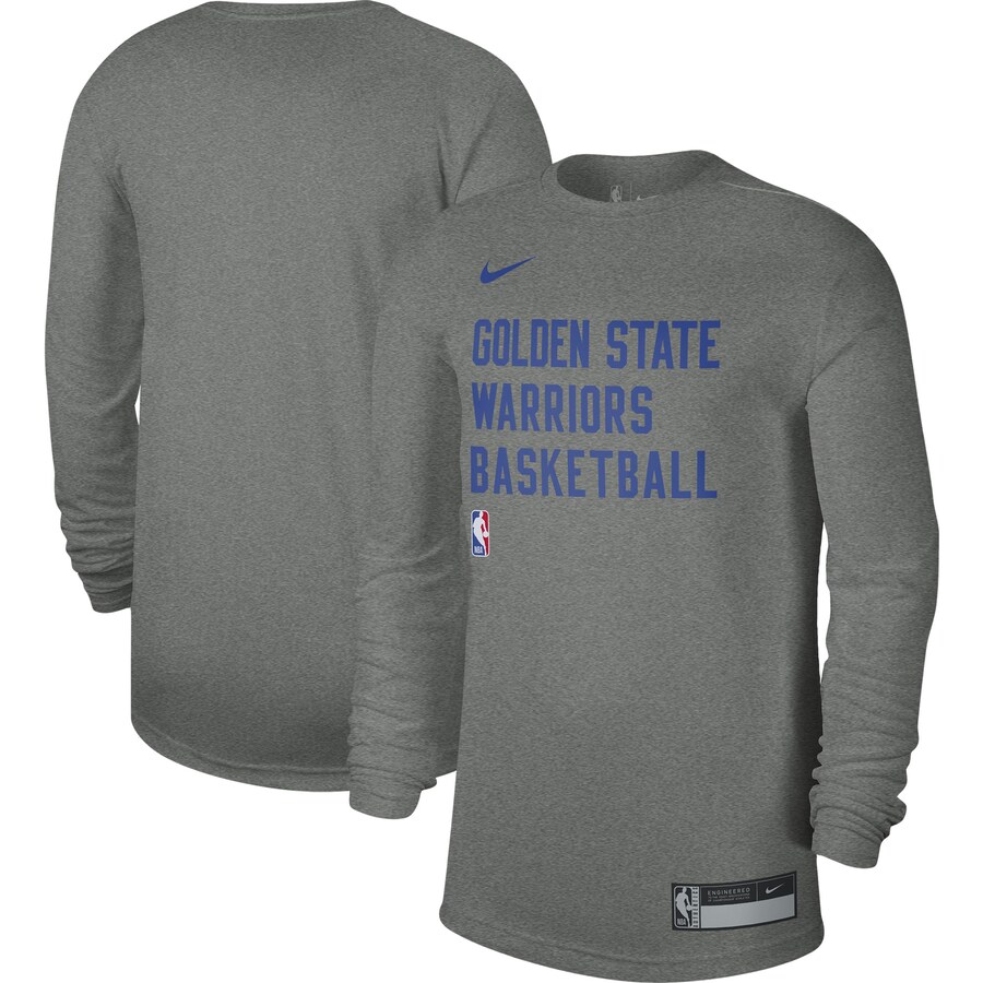Unisex Golden State Warriors Nike Heather Gray 2023/24 Legend On-Court Practice Long Sleeve T-Shirt