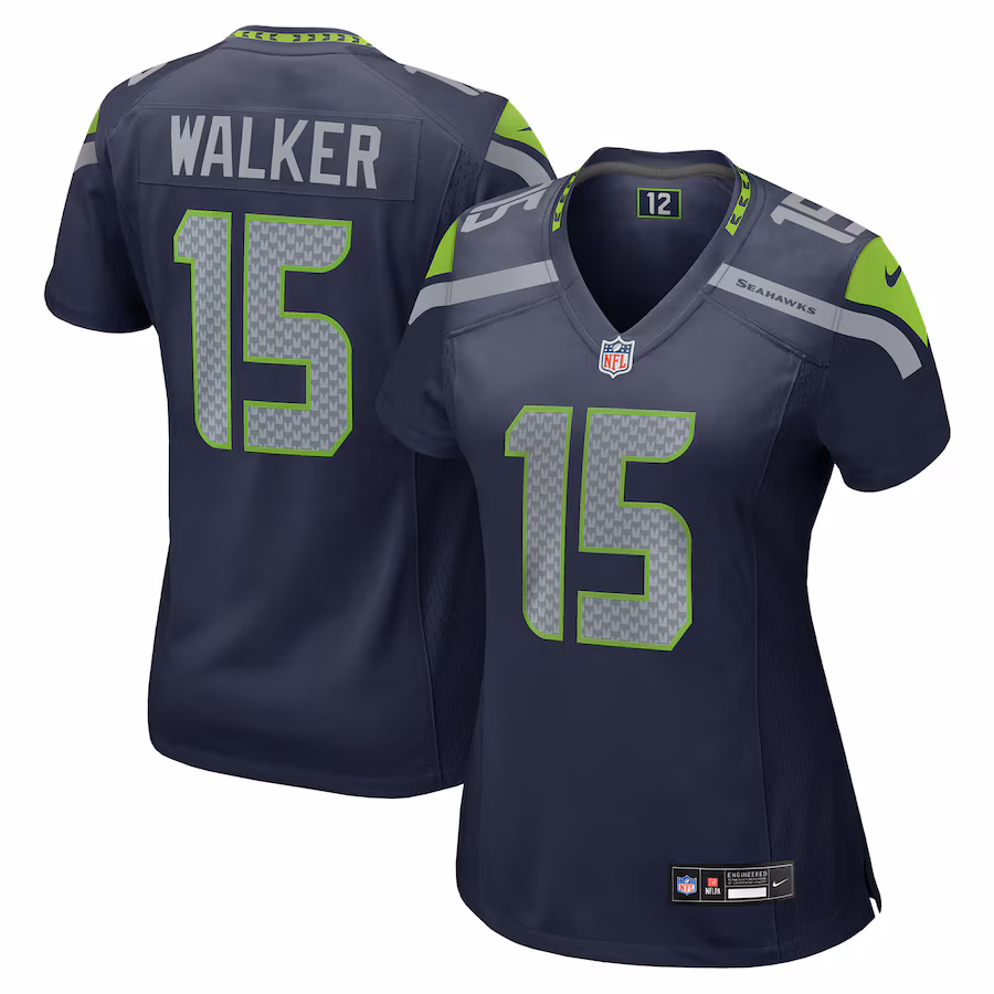 Women's Seattle Seahawks P.J. Walker Nike College Navy Team Game Jersey