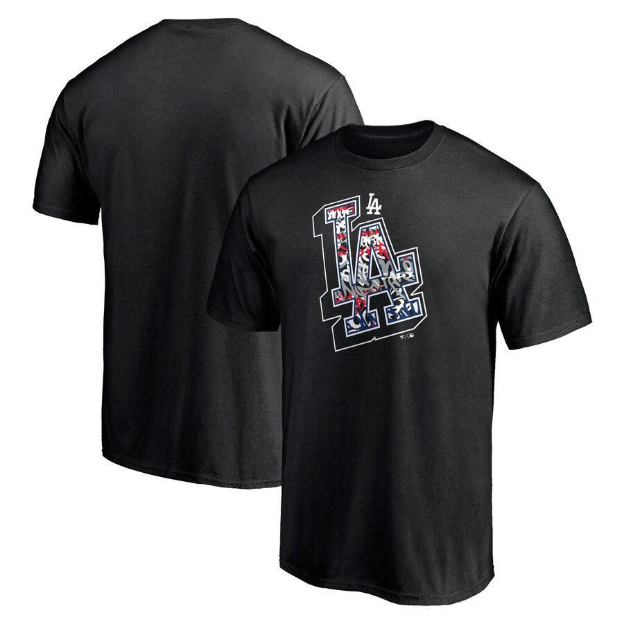 Men's Los Angeles Dodgers Black Hometown Collection Tag T-Shirt