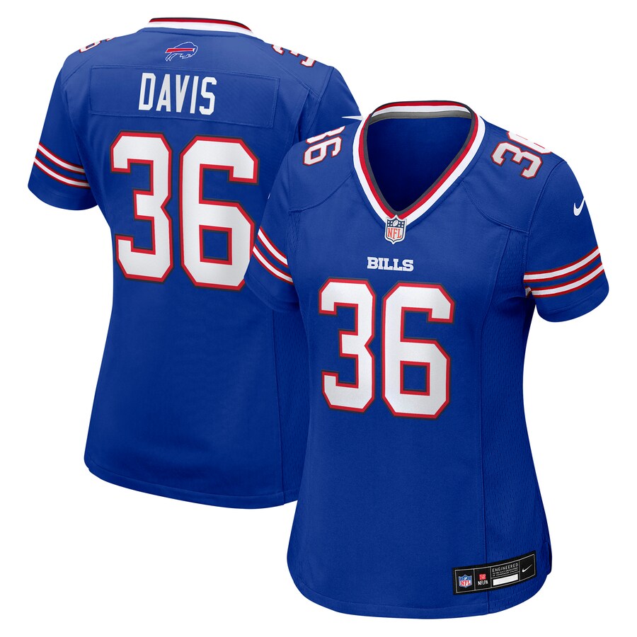 Women's Buffalo Bills Caden Davis Nike Royal Team Game Jersey