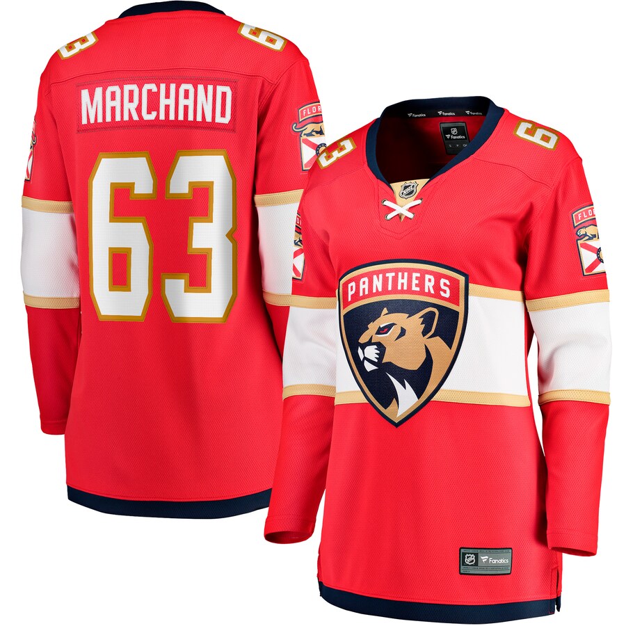Women's Florida Panthers Brad Marchand Fanatics Red Home Breakaway Player Jersey
