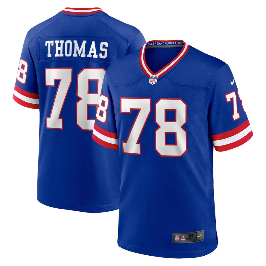 Men's New York Giants Andrew Thomas Nike Royal Alternate Game Jersey