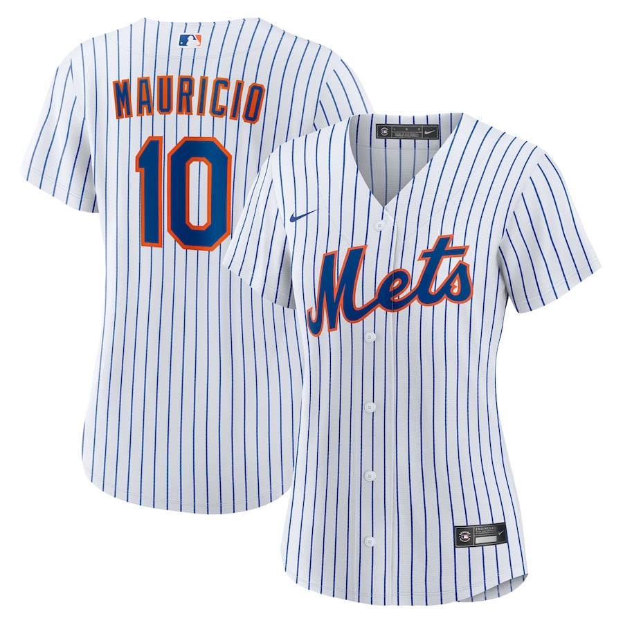 Women's New York Mets Ronny Mauricio Nike White Home Replica Jersey