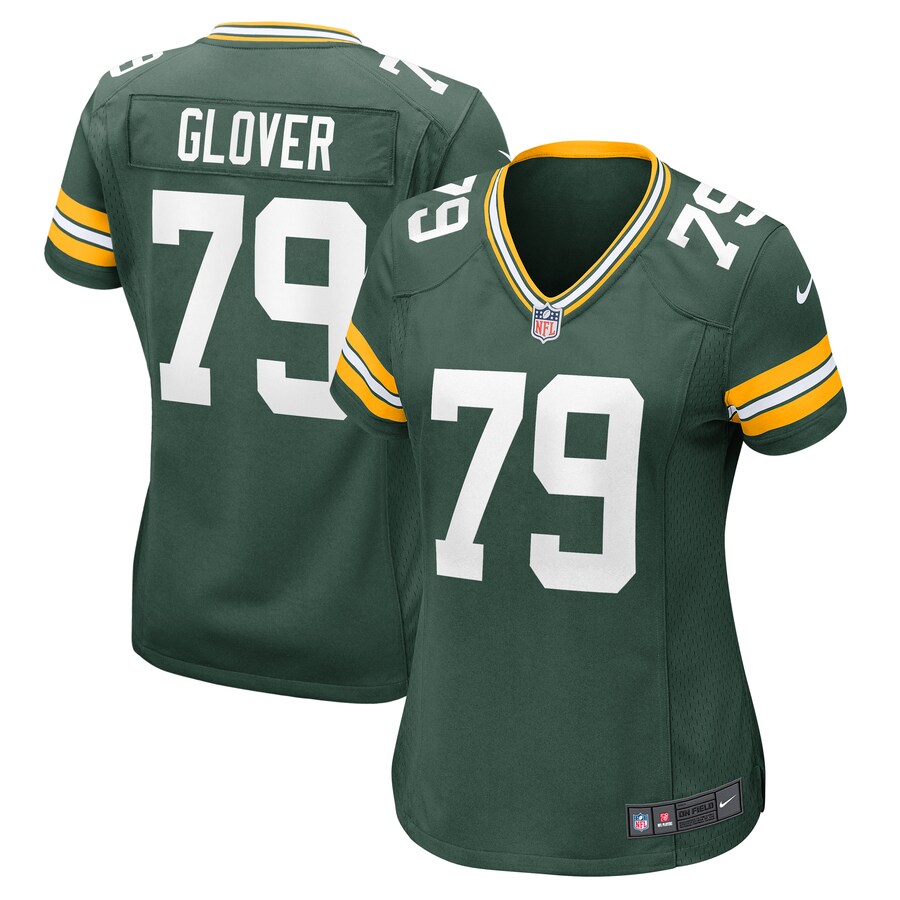 Women's Green Bay Packers Travis Glover Nike Green Game Jersey