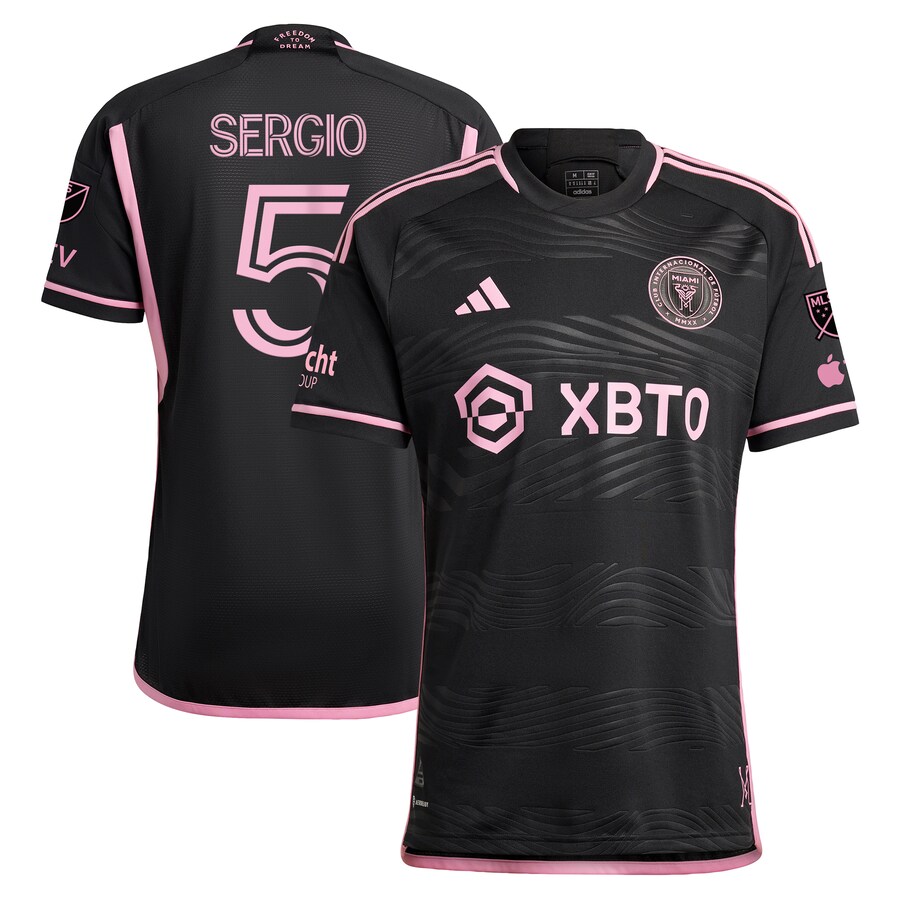 Men's Inter Miami CF Sergio Busquets adidas Black 2023 La Noche Authentic Player Jersey