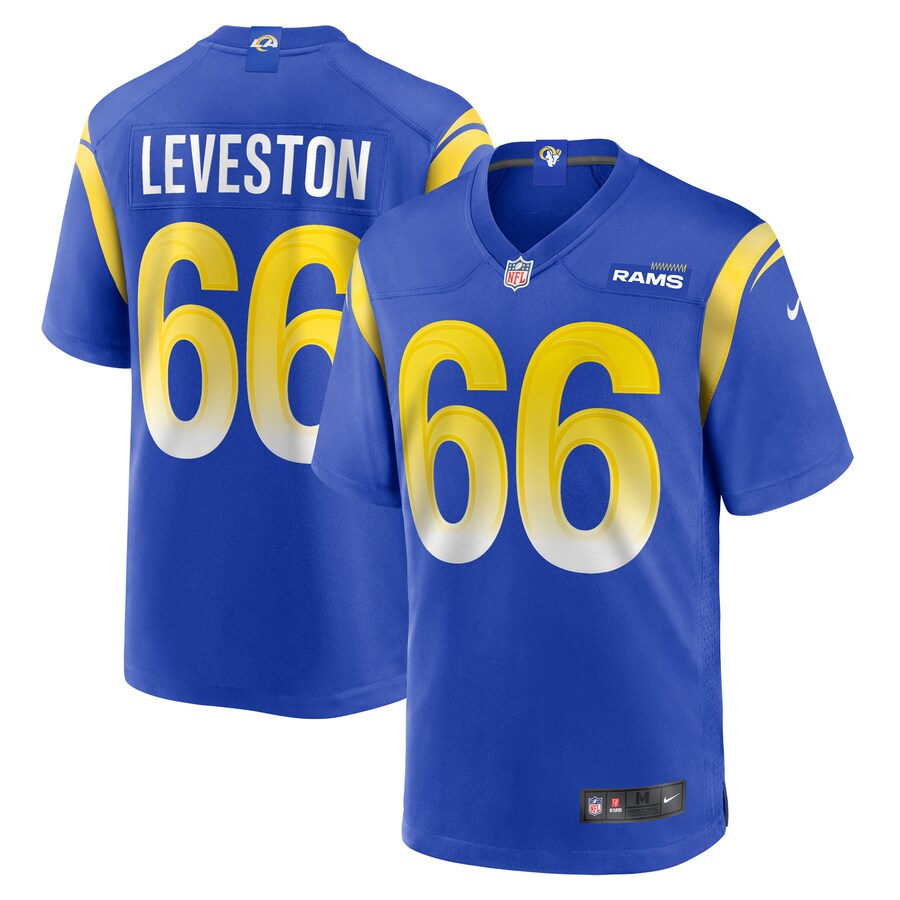 Men's Los Angeles Rams KT Leveston Nike  Royal Team Game Jersey