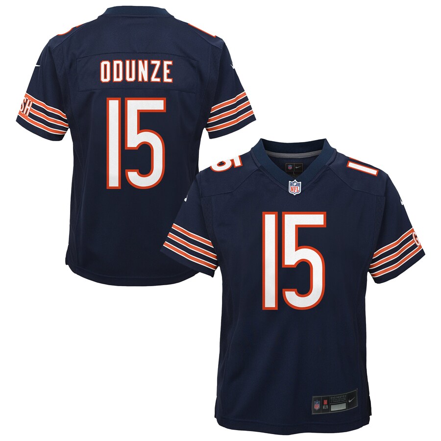 Youth Chicago Bears Rome Odunze Nike Navy Game Jersey
