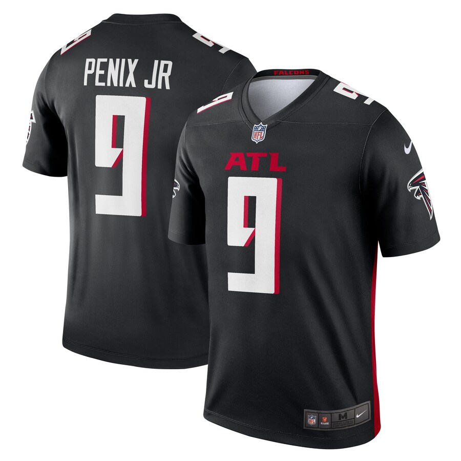 Men's Atlanta Falcons Michael Penix Jr. Nike Black Legend Player Performance Top