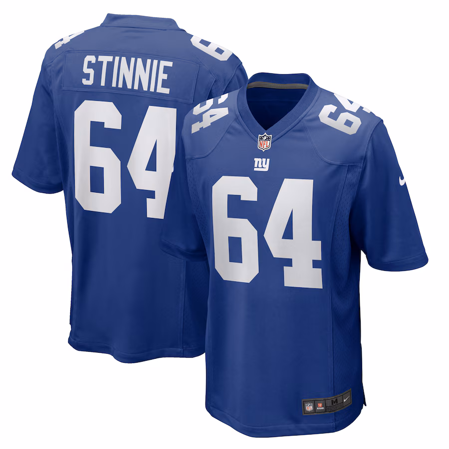 Men's New York Giants Aaron Stinnie Nike Royal Team Game Jersey
