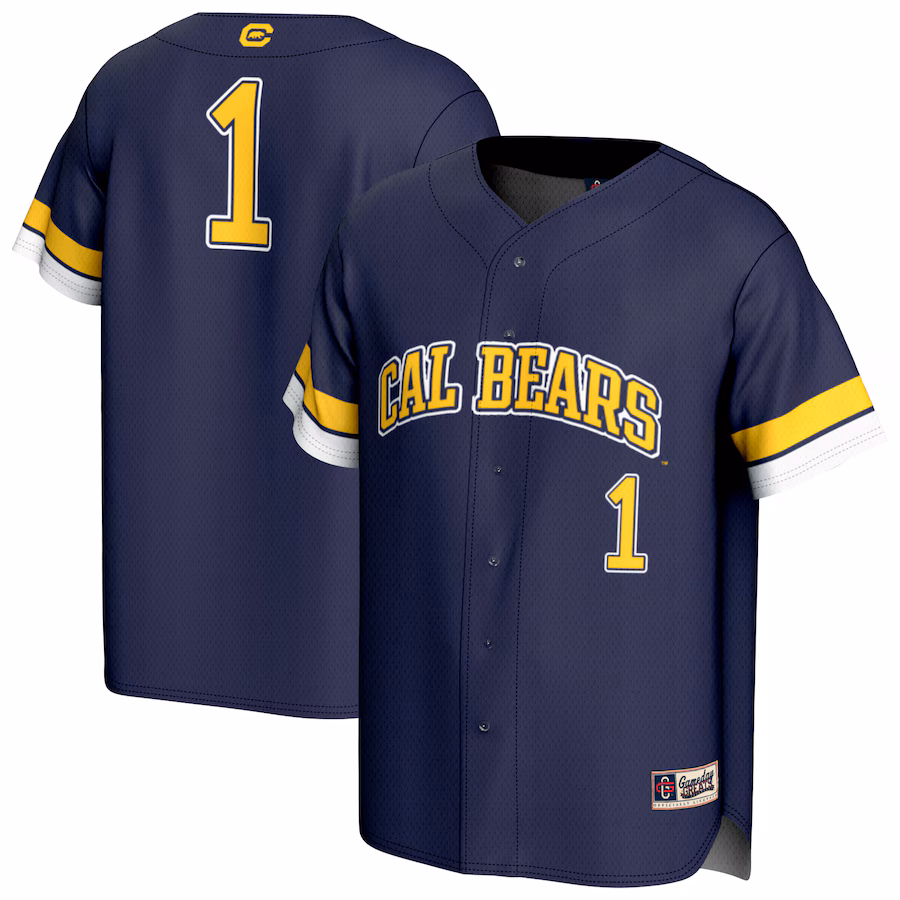 Unisex GameDay Greats  Navy Cal Bears Pick-A-Player Baseball Fashion Jersey