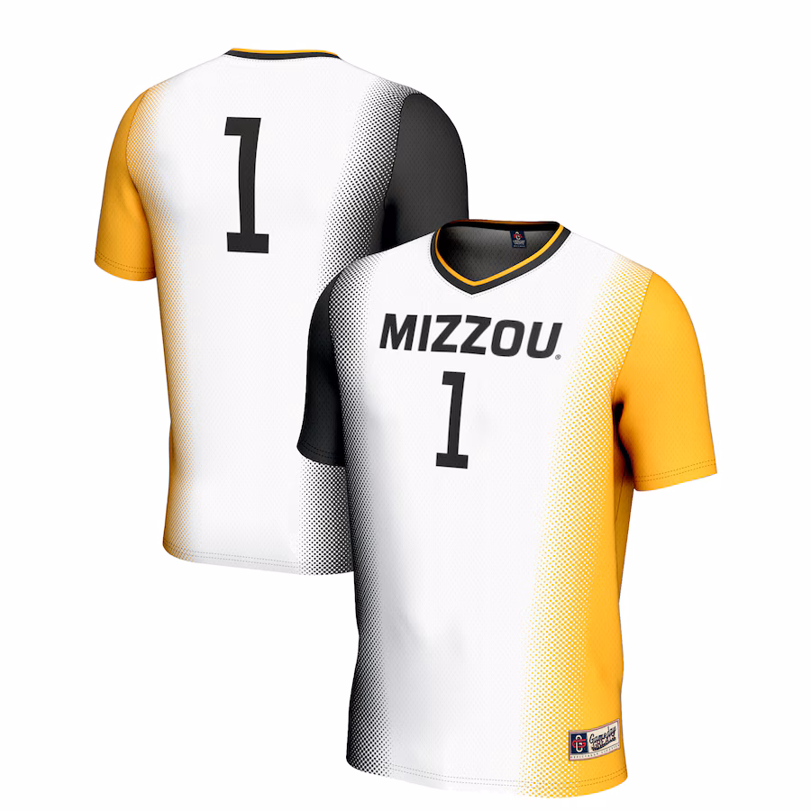 Unisex GameDay Greats #1 White Missouri Tigers  Lightweight Women's Soccer Jersey