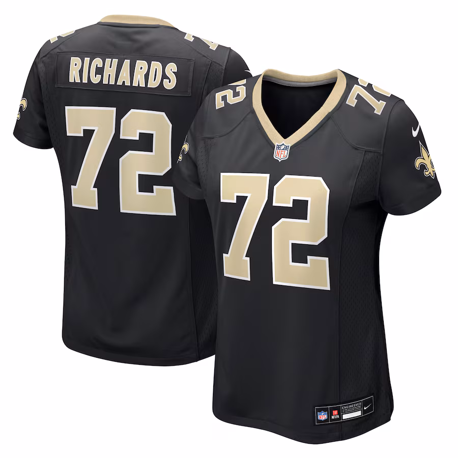 Women's New Orleans Saints Asim Richards Nike Black Team Game Jersey