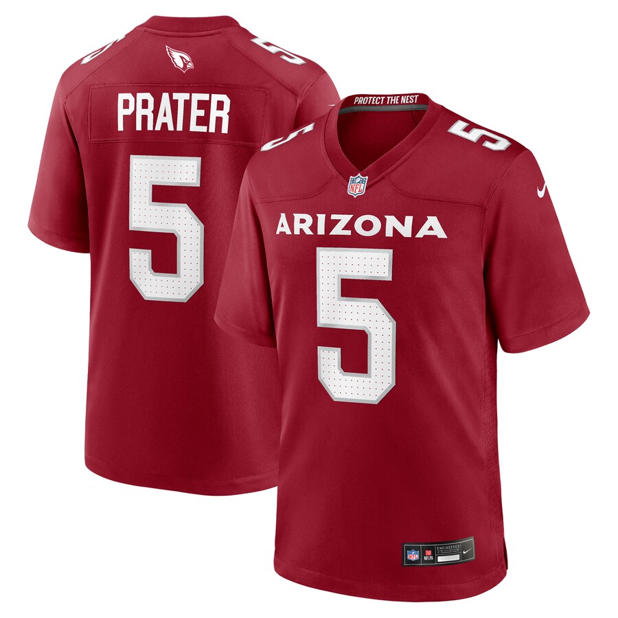 Men's Arizona Cardinals Matt Prater Nike Cardinal Team Game Jersey