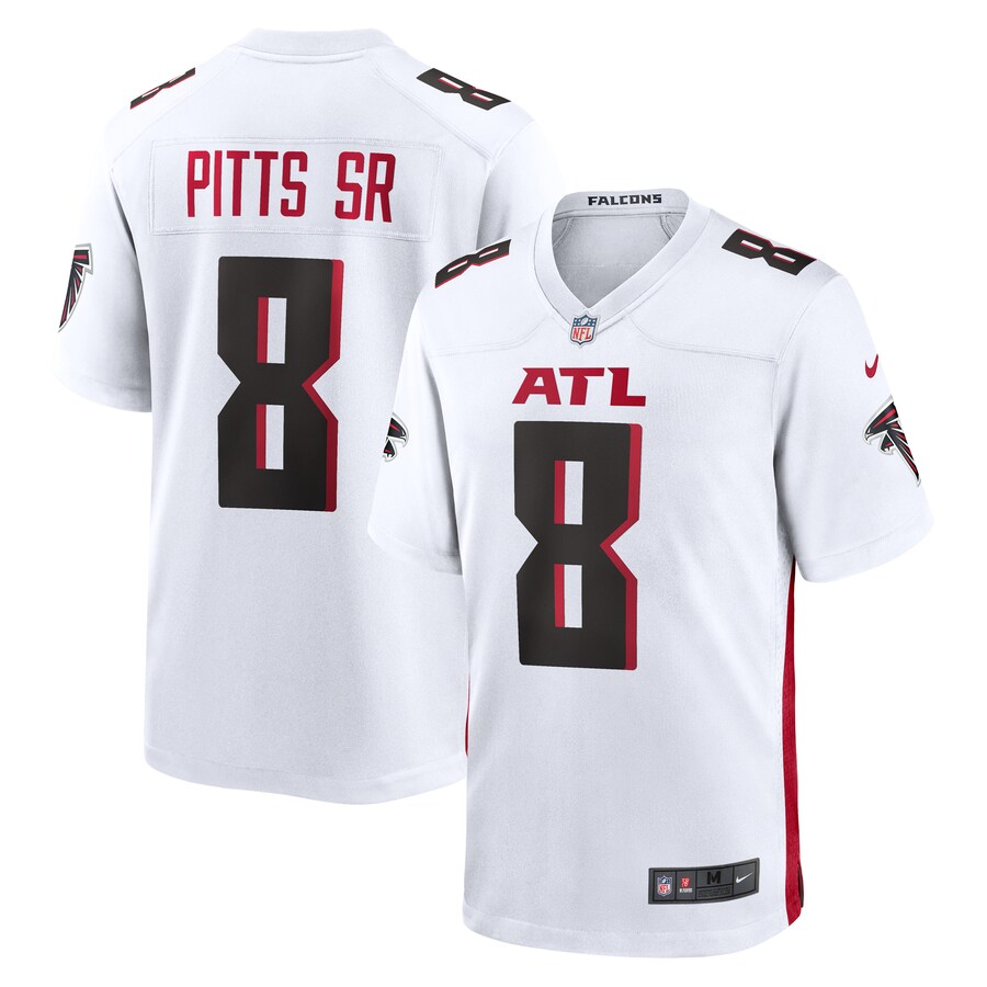 Men's Atlanta Falcons Kyle Pitts Sr. Nike White White Game Jersey