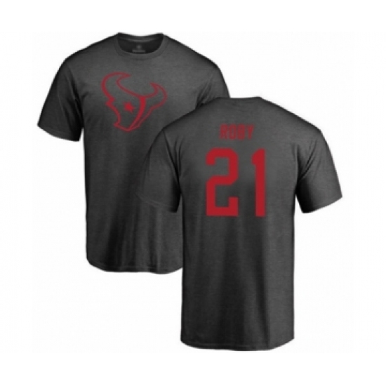 Football Houston Texans #21 Bradley Roby Ash One Color T-Shirt