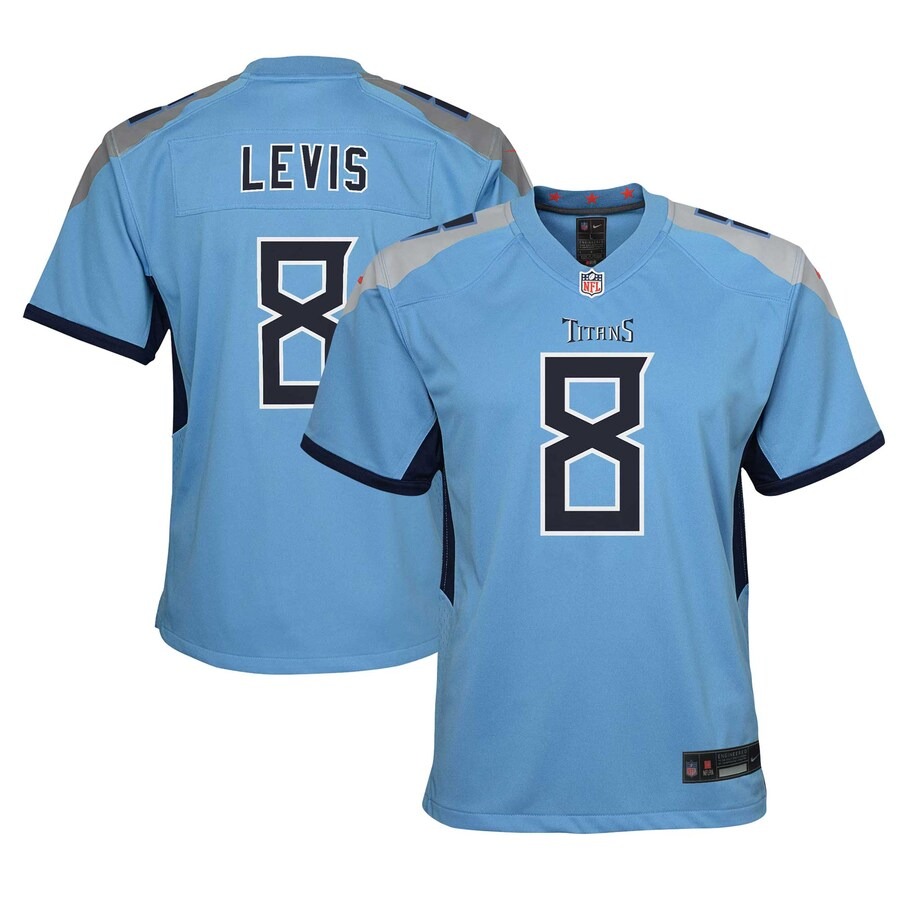 Youth Tennessee Titans Will Levis Nike Light Blue Alternate Player Game Jersey